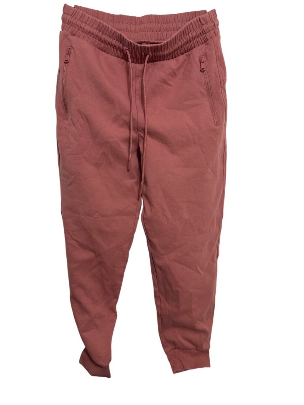 Old Navy Active Dynamic Fleece High-Rise Joggers Breathable M Rust Red 69% Cotto